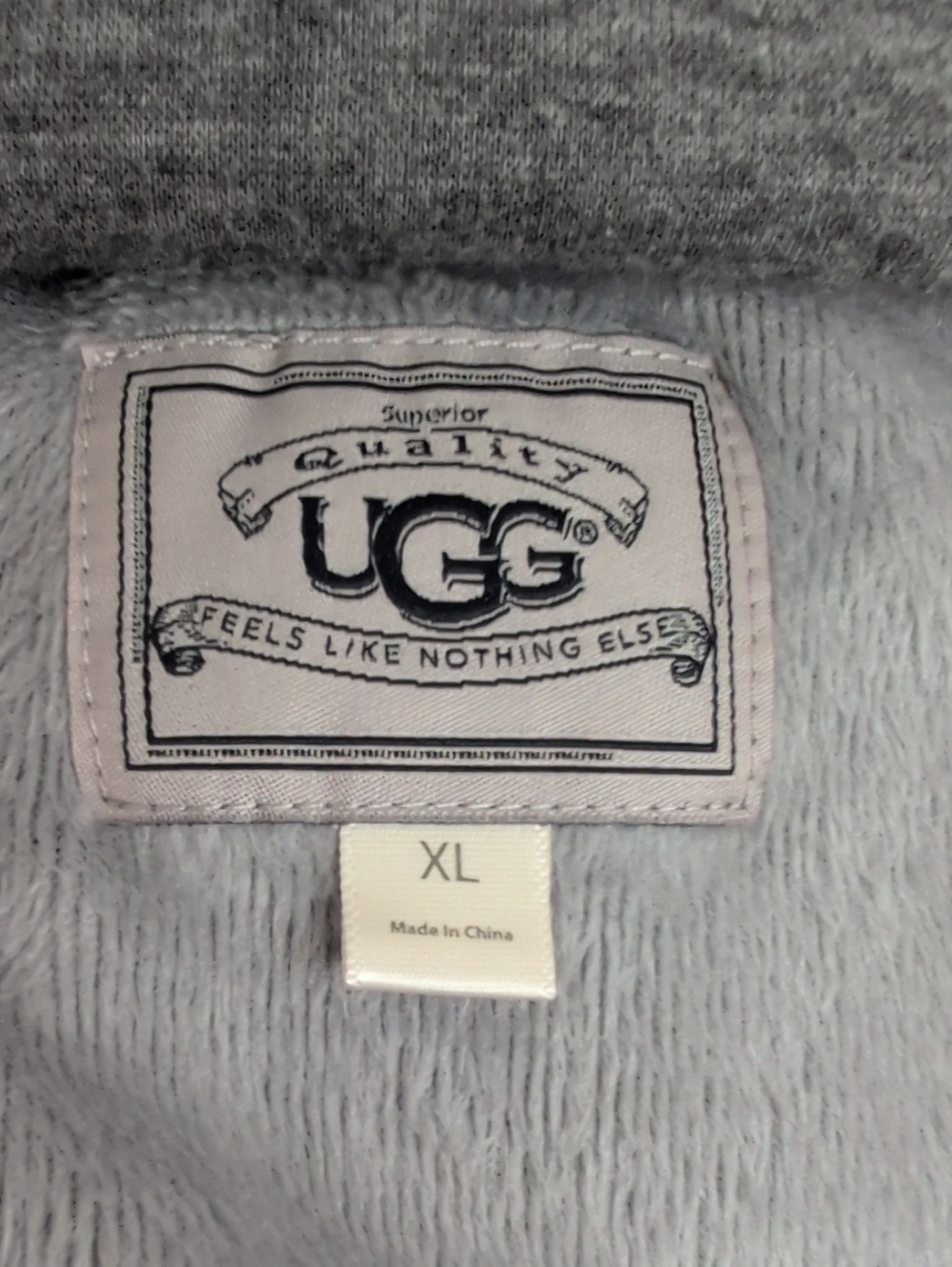 UGG Cozy Gray Funnel Neck Pichot Pullover - Picture 5 of 5